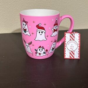 New Christmas Ghost Mug Peppermint & Pine Soft Touch